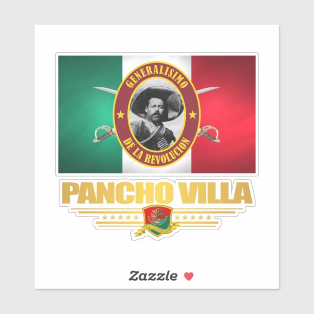 Pancho Villa Aufkleber (Blatt)