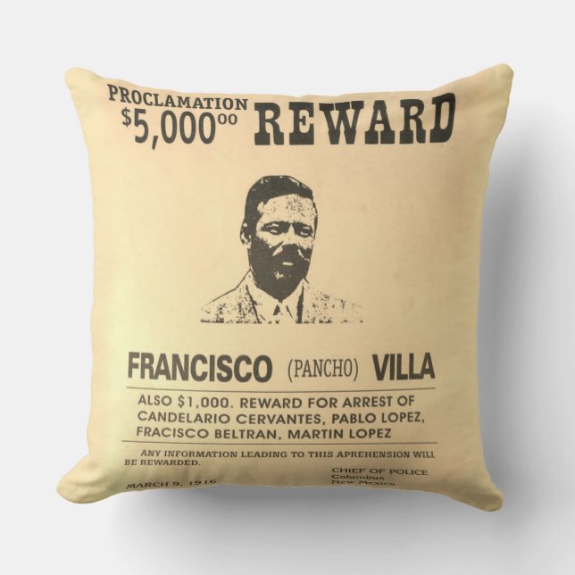 Pancho Villa 🔥 mexikanischer Held General Kissen (Vorderseite)