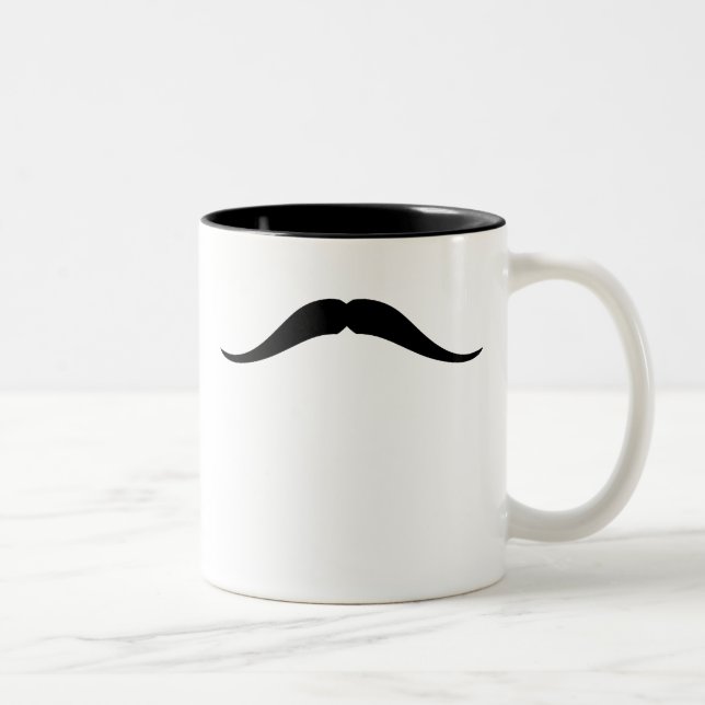 Pancho Villa-Schnurrbart Zweifarbige Tasse (Rechts)