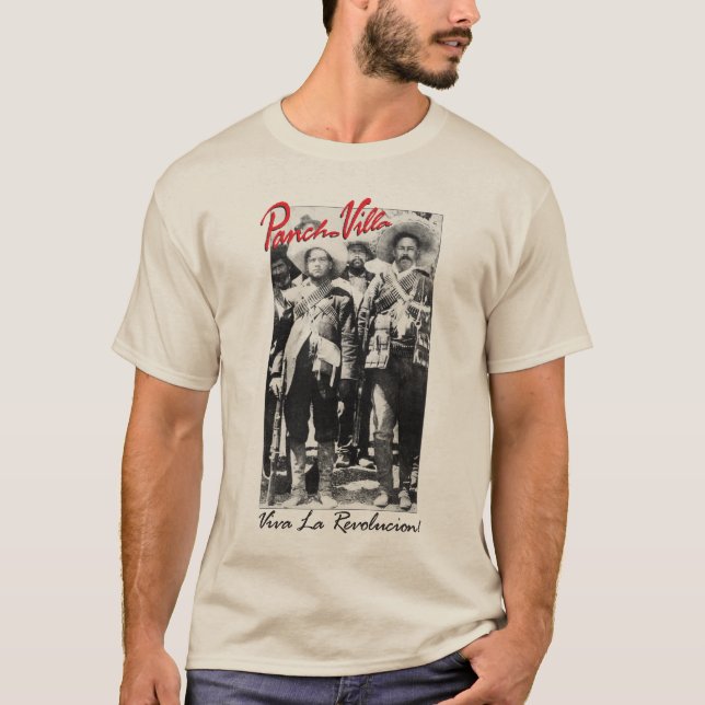 Pancho Villa und Contreras mexikanischer Krieg T-Shirt (Vorderseite)