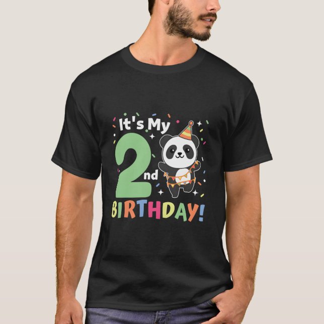 Panda 2Nd For Two Panda T-Shirt (Vorderseite)