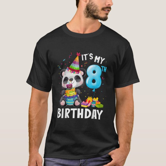 Panda 8Th I'M 8 Ns T-Shirt (Vorderseite)