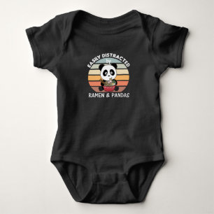 Panda Aber First Ramen Sweet Kawaii Noodle Pandas Baby Strampler