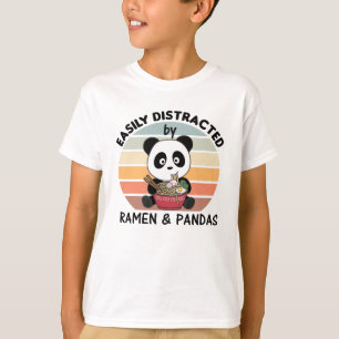 Panda Aber First Ramen Sweet Kawaii Noodle Pandas T-Shirt
