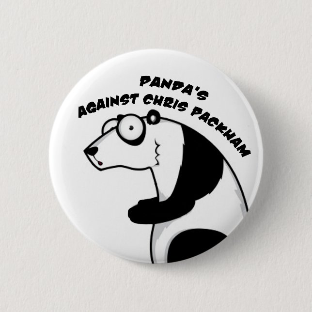 Panda-Abzeichen Button (Vorderseite)