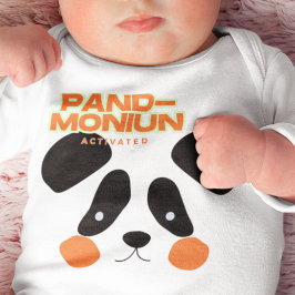 Panda  Activated Baby Strampler