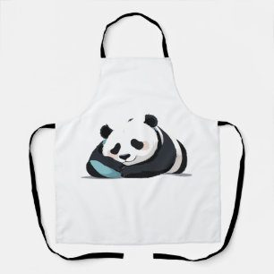 Panda Adorable Süße Tier Schlafen Entspannung Ruhe Schürze