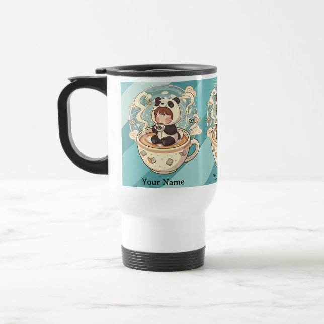 Panda Adventure Travel Mug Reisebecher (Links)