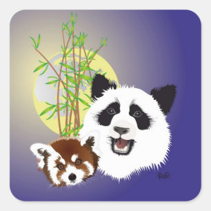 Panda (Ailuropoda melanoleuca) Aufkleber