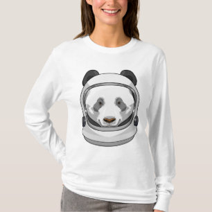 Panda als Astronaut mit Helmet T-Shirt