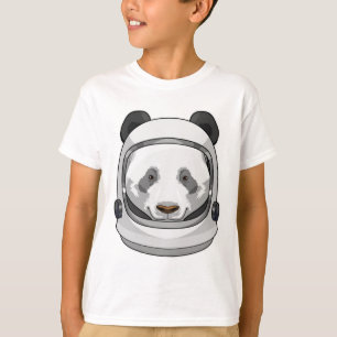 Panda als Astronaut mit Helmet T-Shirt