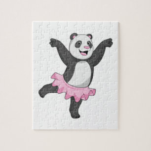 Panda als Ballerina im Ballett