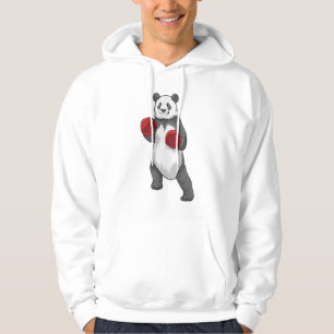 Panda als Boxer mit Boxhandschuhen Hoodie