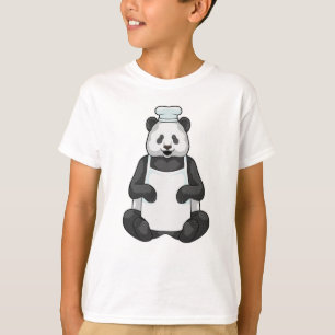 Panda als Koch mit Kochmütze T-Shirt