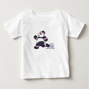 Panda als Runner beim Laufen Baby T-shirt