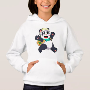 Panda als Student Hoodie