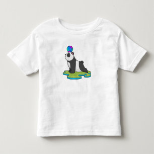 Panda an der Yoga-Fitness Kleinkind T-shirt