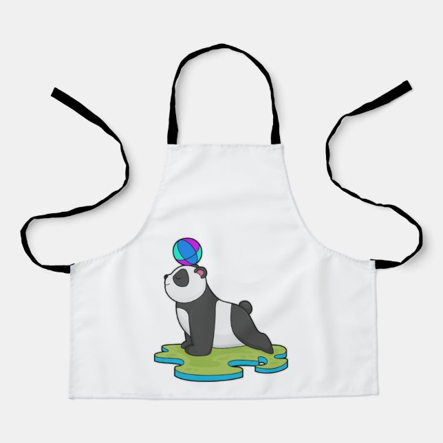 Panda an der Yoga-Fitness Schürze (Vorderseite)