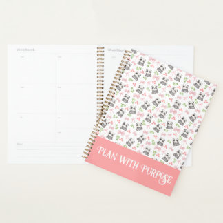 Panda and Bows Girl Planer