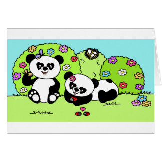 panda and butterflfly
