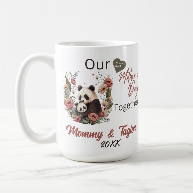Panda and Cub, unser Muttertag gemeinsam Kaffeetasse (Links)