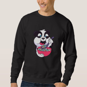 Panda Animal Cereal Adorable Baby Panda Frühstück Sweatshirt