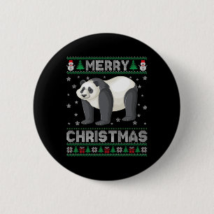 Panda Animal Men Women Kinder Ugg Weihnachtskraut Button