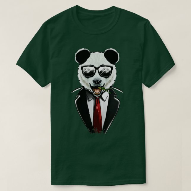 Panda Anzug T-Shirt (Design vorne)