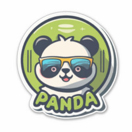 Panda-Ausdrücke in jedem Aufkleber