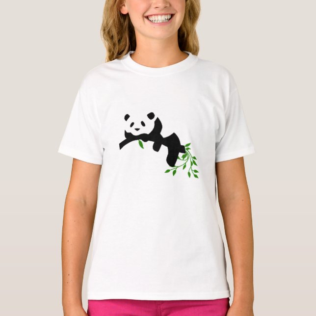 Panda ausruhen. T-Shirt (Vorderseite)