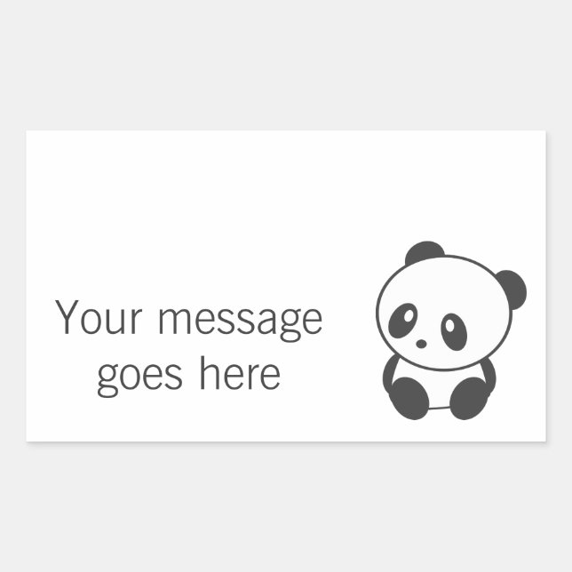 Panda autocollants personnalisés (Devant)