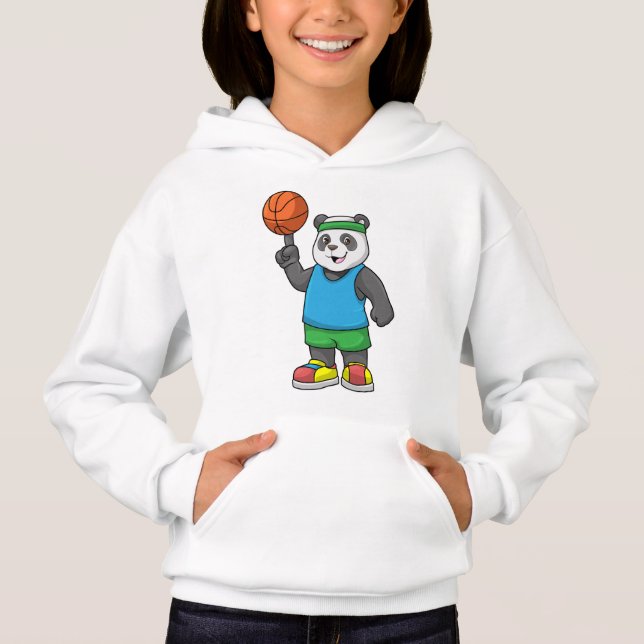 Panda aux sports avec basket-ball (Devant)