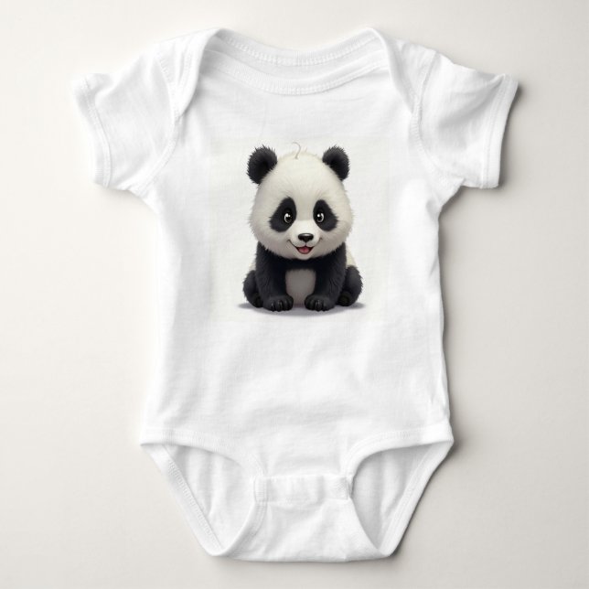 Panda Baby Bodysuit Baby Strampler (Vorderseite)