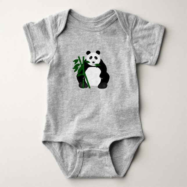 Panda Baby Bodysuit Strampler (Vorderseite)