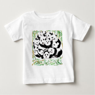 Panda Baby T-shirt Pandas heureux