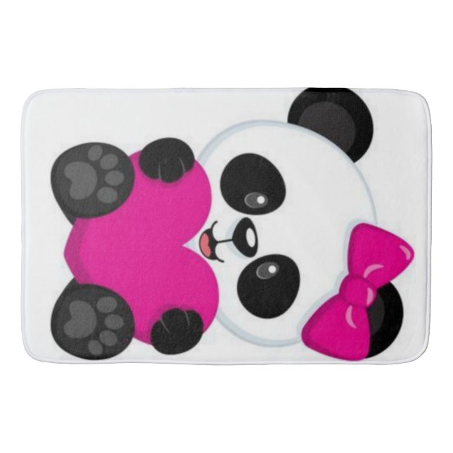 Panda Badematte (Vorderseite)