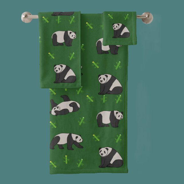 Panda Badhandtuch Set (Von Creator hochgeladen)