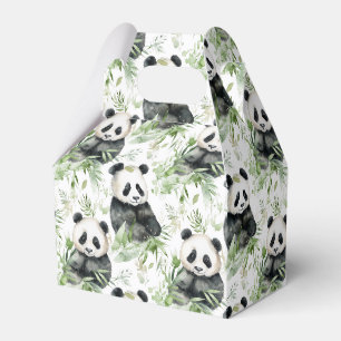 Panda-Bambus-Gefälligkeitsbox Geschenkschachtel