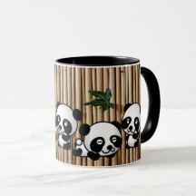 Panda-Bambuskaffee-Tasse
