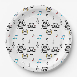 Panda Band - 1000Pandas von Amanda Roos Pappteller