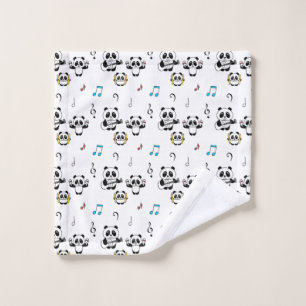 Panda Band - 1000Pandas von Amanda Roos Waschlappen