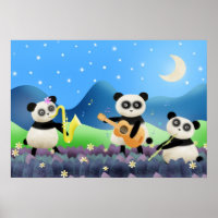 Panda Band - Plakatdruck