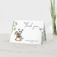 Panda Bär danke Babydusche