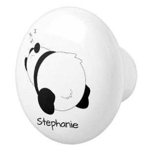 Panda-Bär-Design personalisiert Keramikknauf