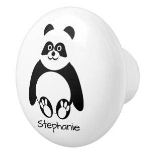 Panda-Bär-Design personalisiert Keramikknauf