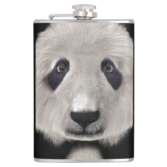 Panda Bär Flachmann (Vorderseite)