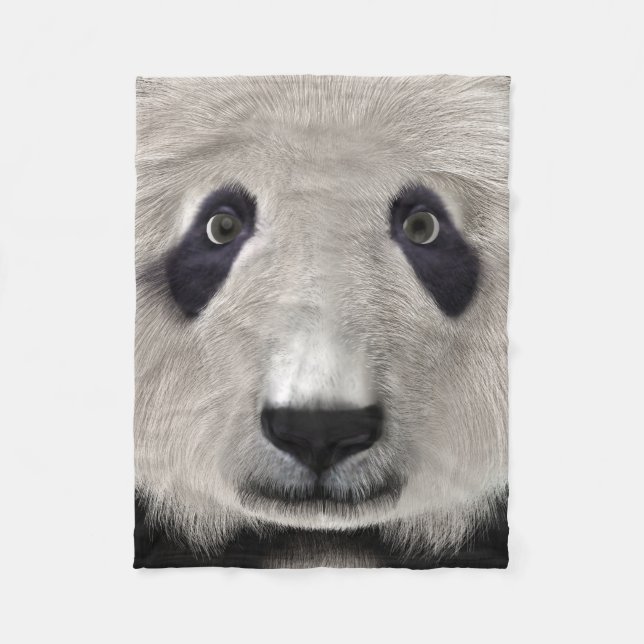 Panda Bär Fleecedecke (Vorderseite)