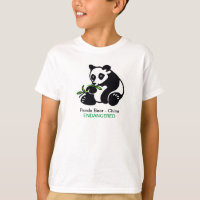 PANDA-Bär - gefährdete Tiergrafik - wild lebende T