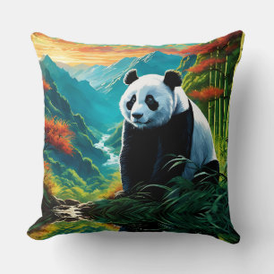 Panda Bär in den Wolken Kissen