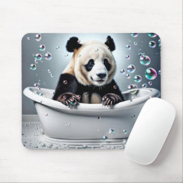 Panda-Bär in der Blase im Bad Mousepad